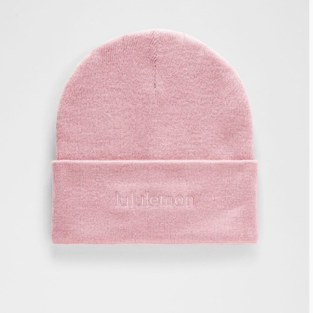Lululemon warm revelation beanie wordmark